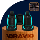 Funda Universal Iron Completa para Auto en Cuero Legítimo +3 REGALOS: Alfombras Automotrices