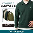 [Llevá 5, Pagá 3] Camisa Polo Masculina Alfa en Algodón y Poliéster (¡Estilo que Impone!)