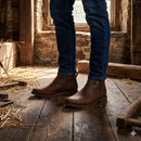 Kit Bota Zavu Casual Ortopédica Masculina de Cuero Legítimo + 3 REGALOS: Cinturón, Gorra y Billetera