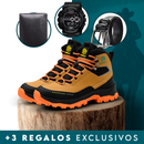 Kit de Bota Masculina Safety en cuero legítimo 100% (impermeable y antideslizante) + 3 regalos por tiempo limitado