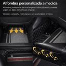 Kit completo de alfombras de cuero personalizadas para tu auto + REGALO: funda para volante