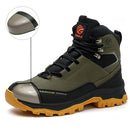 Kit de Bota Masculina Safety en cuero legítimo 100% (impermeable y antideslizante) + 3 regalos por tiempo limitado